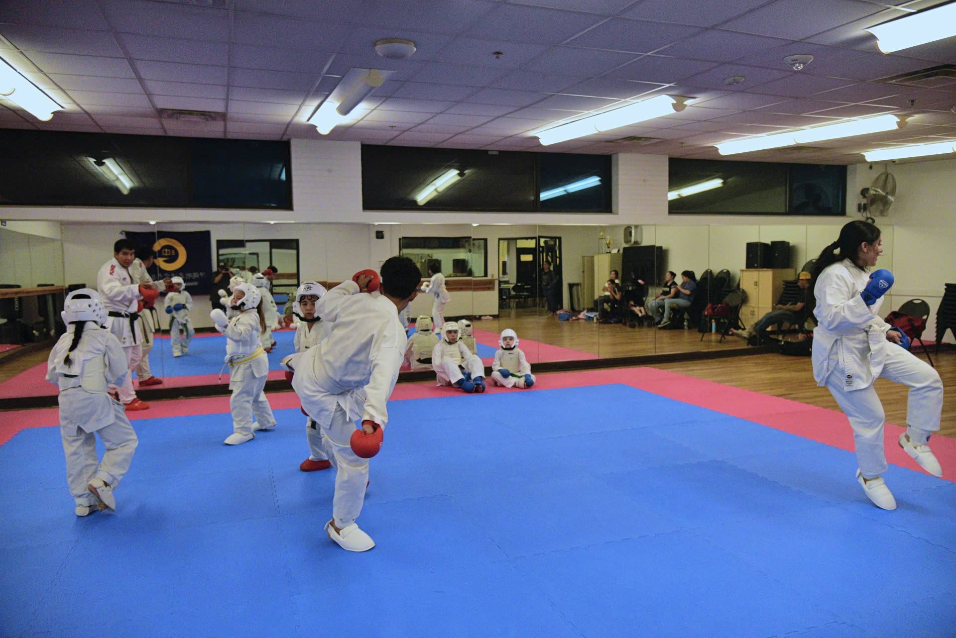 Karate class training at Naha Te Dojo Dallas